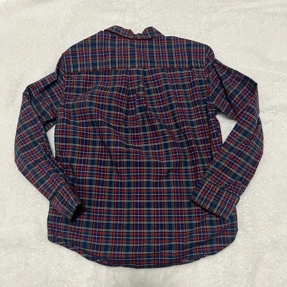 Ralph Lauren Boys Plaid Button-Down Shirt,‎ red, blue, green, like new  size 5
